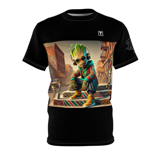 *Tre'z Trends cartoon digital design Unisex (AOP) T-shirt